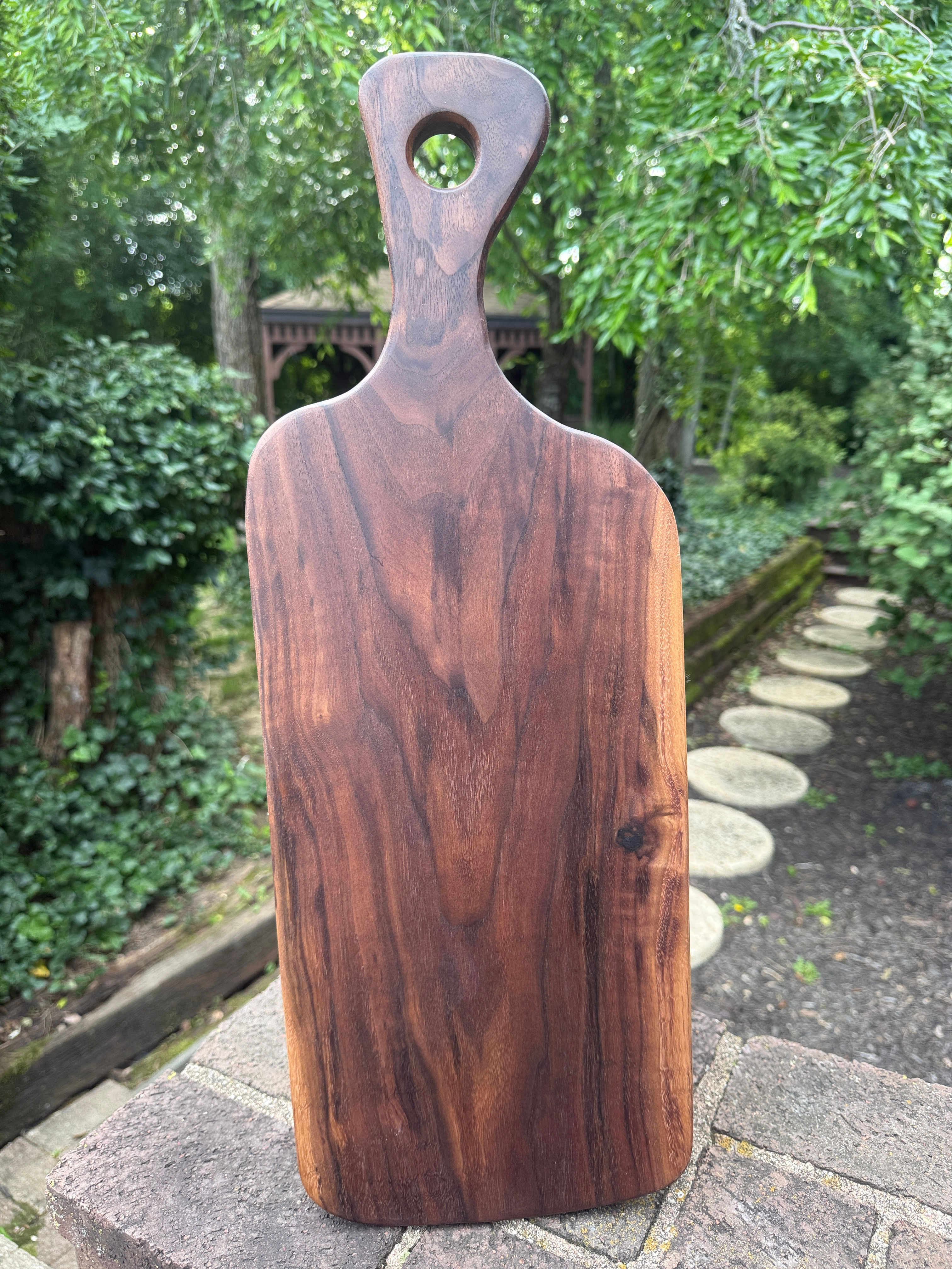Stunning Curly Walnut Cutting Board/Serving Tray