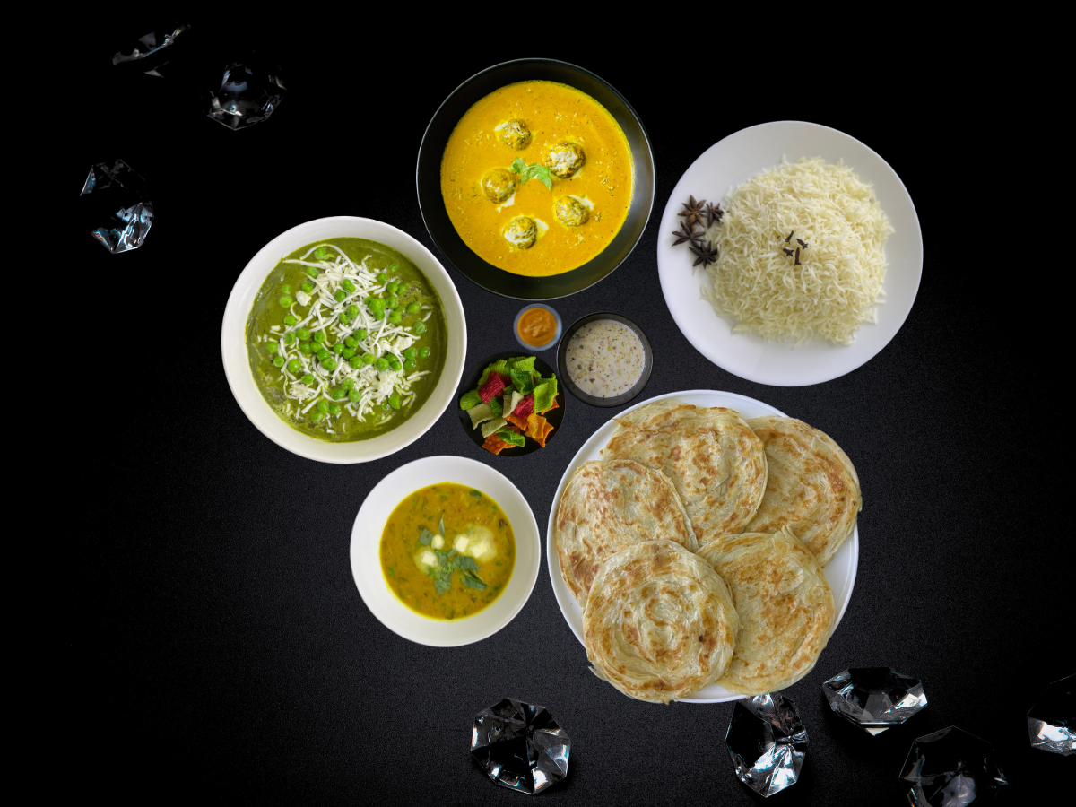 Arranged Food and Objects