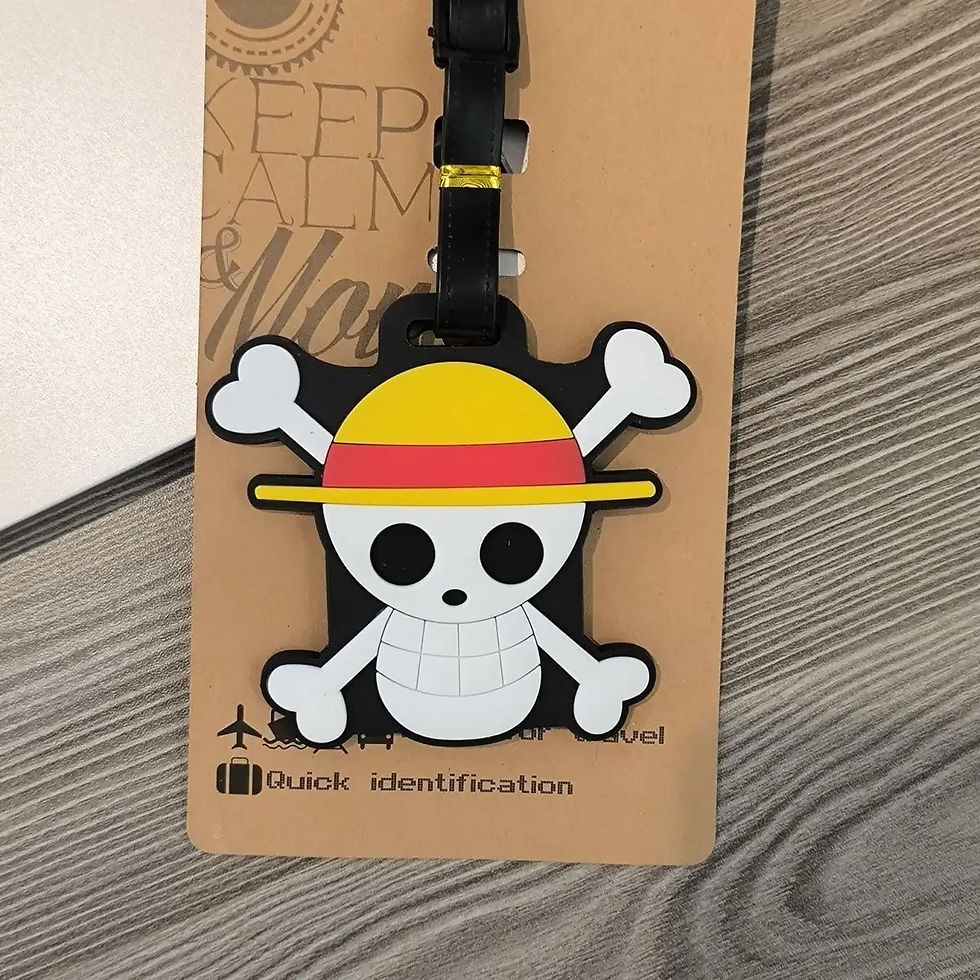 Miniatura: Etiqueta de equipaje Luffy,calavera de anime  One Piece