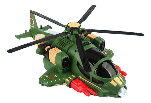 Miniatura: Juguete De Helicoptero Militar con Luces y Sonido Realista