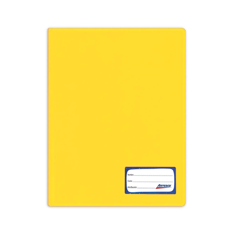 Miniatura: Folder Artesco de Plástico Doble Tapa A4