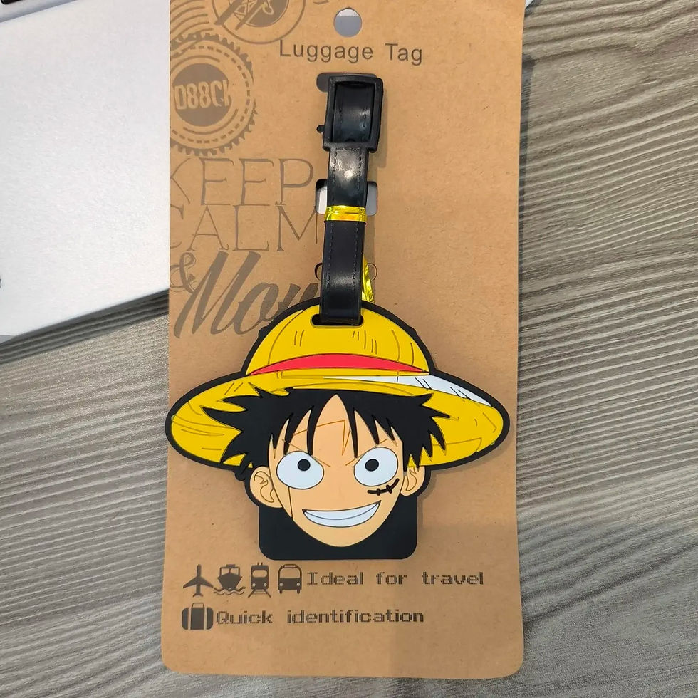Miniatura: Etiqueta de equipaje Luffy,calavera de anime  One Piece