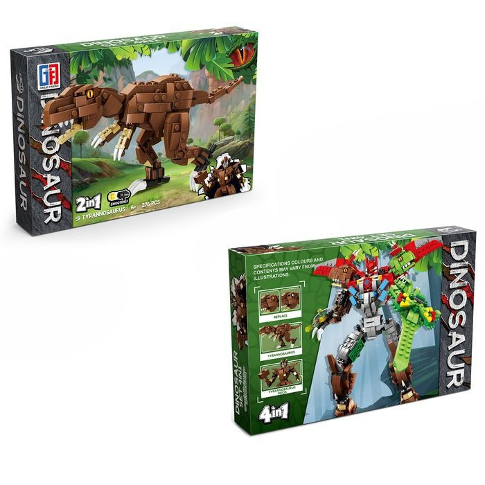 Miniatura: Dinosaurios y transformers para armar 2