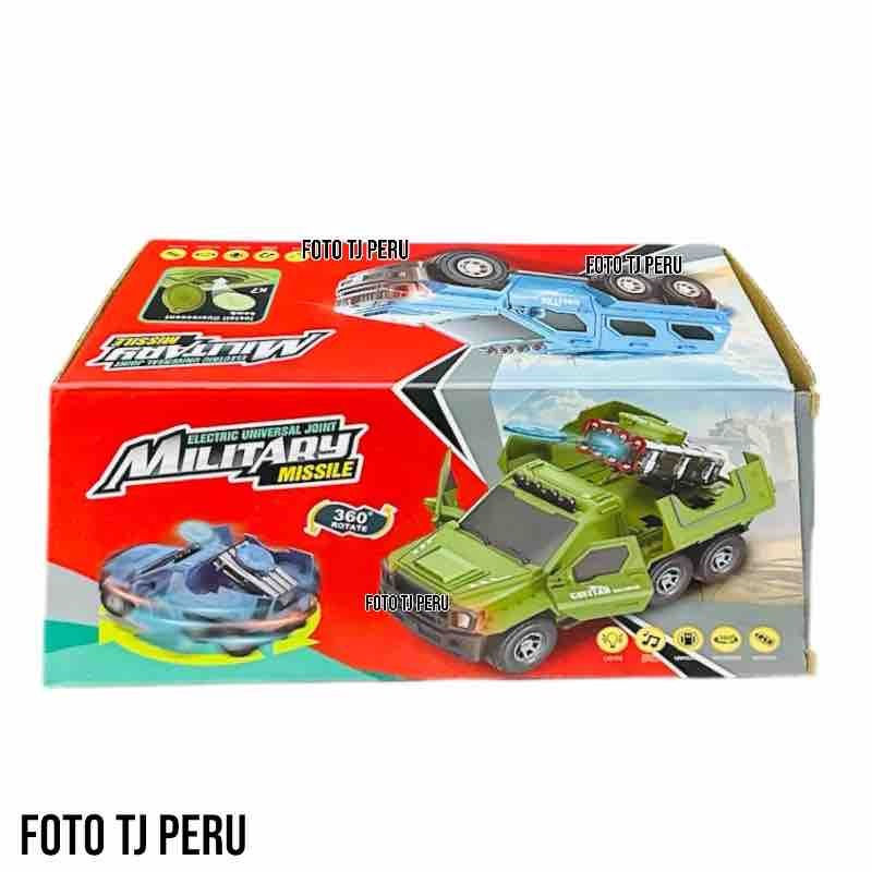 Miniatura: Carro militar lanza disco - caja rojo