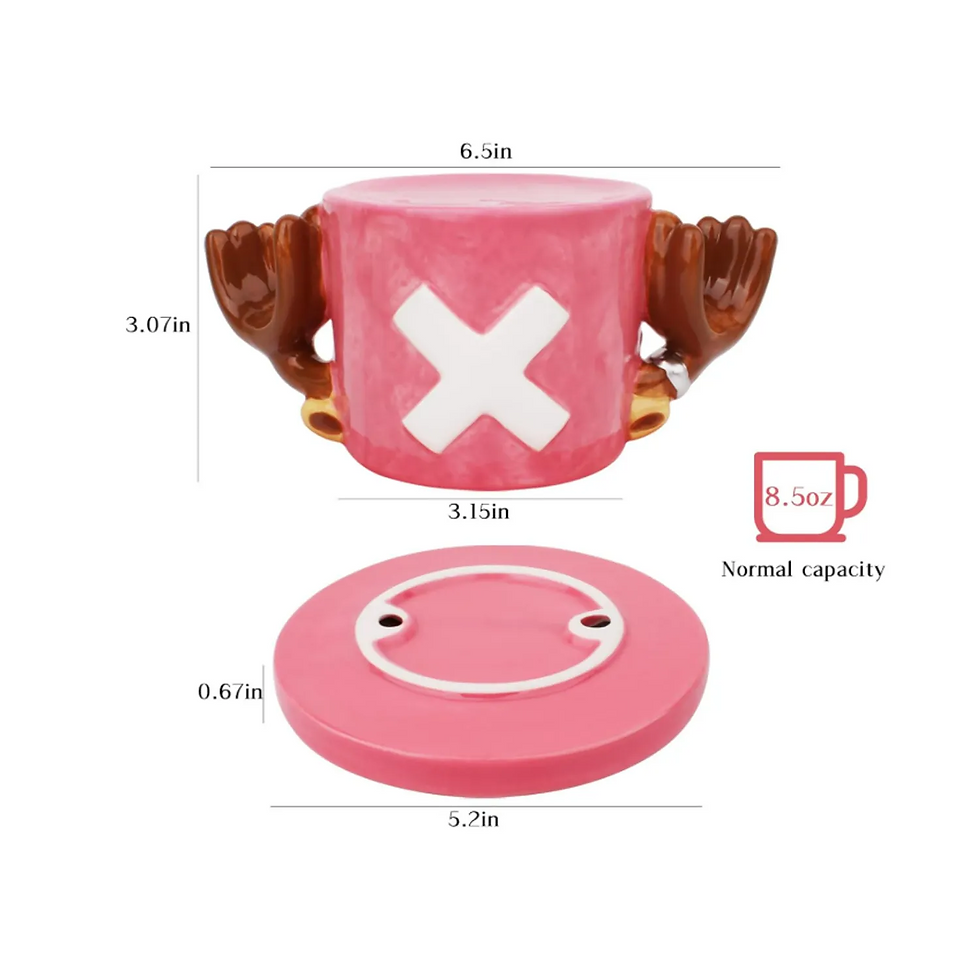 Miniatura: Taza Chopper 3D One Piece con Plato