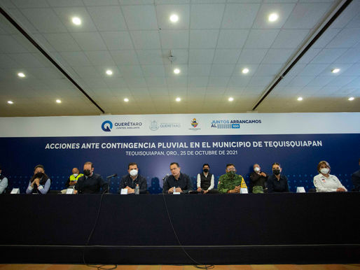 PRESENTA GOBIERNO DEL ESTADO PLAN DE ACCIÓN PLUVIAL PARA TEQUISQUIAPAN