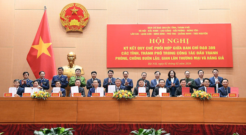 Deputy Prime Minister Bui Thanh Son at the signing ceremony on anti-smuggling and anti-counterfeit cooperation in Vietnam