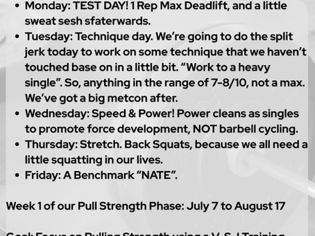 Monday, The Week Ahead, AND The Start Of A NEW Cycle