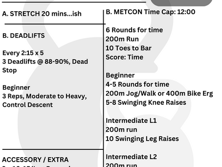 Thursday Stretch Day. 31072025