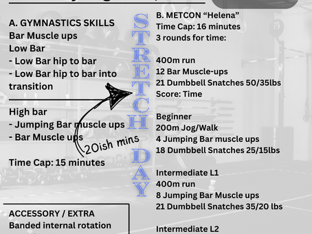 Thursday STRETCH day! 01082024