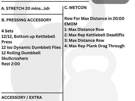 Thursday Stretch Day and Special Classes