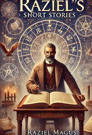 DALL·E 22-06-2024 28.12.04 - Una cautivadora portada del libro 'Los cuentos de Raziel'. El co