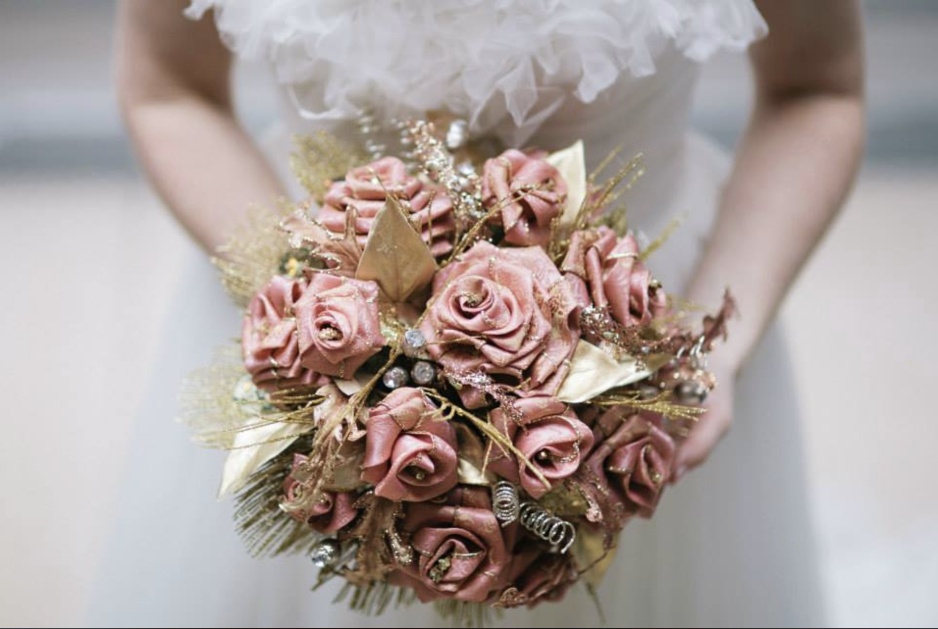 Ribbon Rose Bouquet