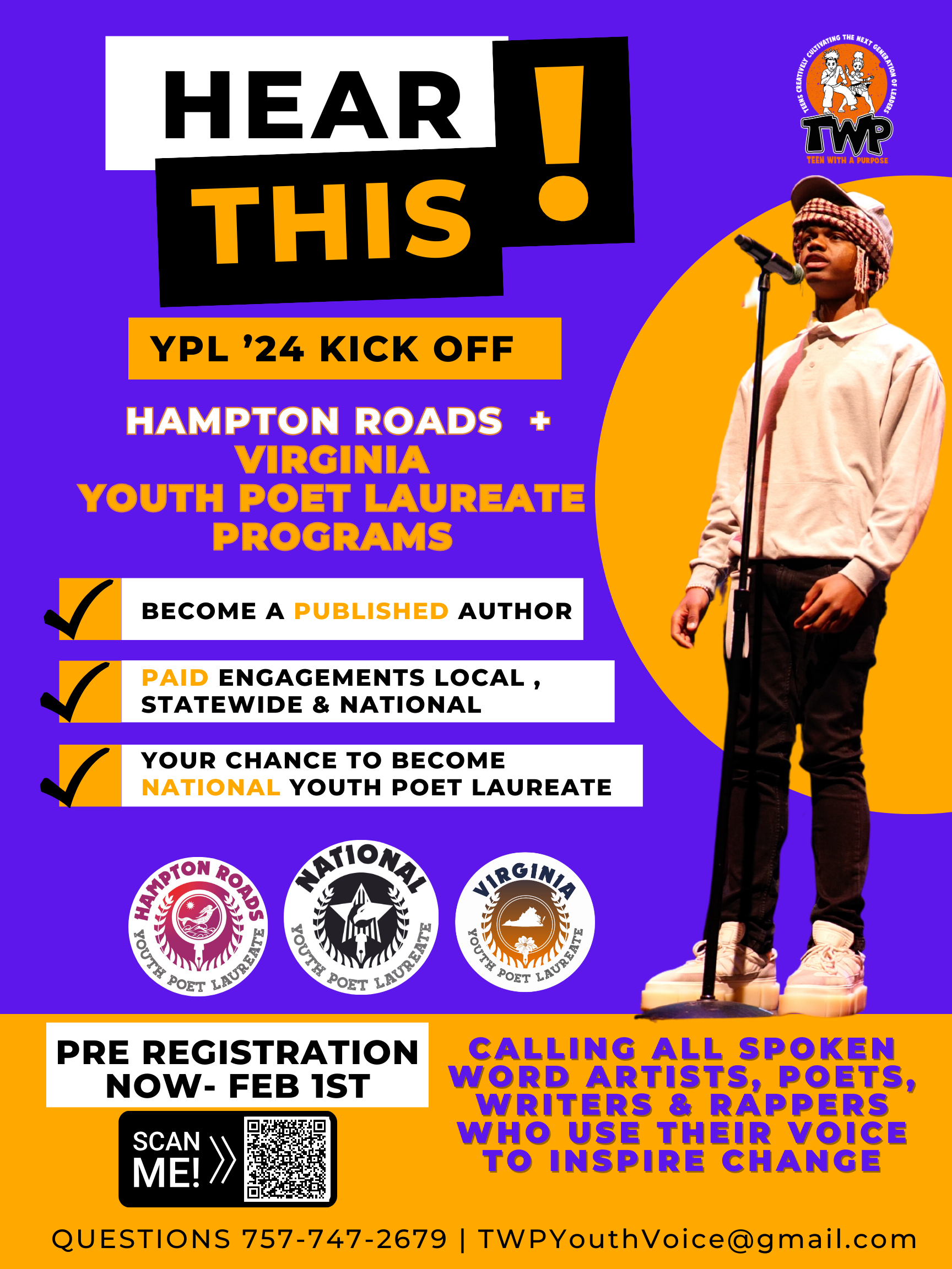2024 Youth Poet Laureate Teens With a Purpose Teens With a Purpose