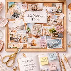 a vision board and vision journal
