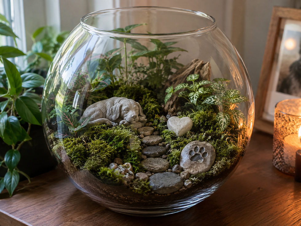 Terrarium as an Indoor Pet Memorial Garden