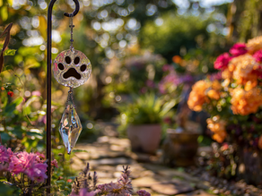 a memorial garden for a pet