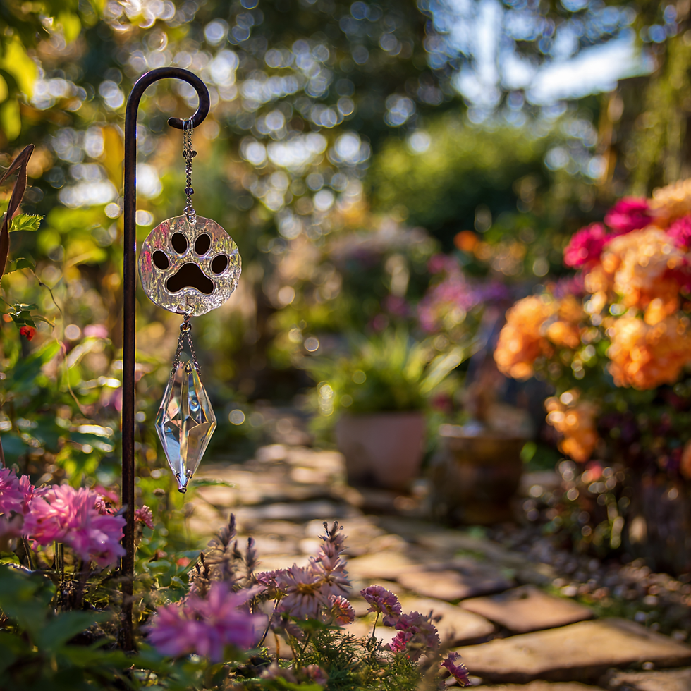 a memorial garden for a pet