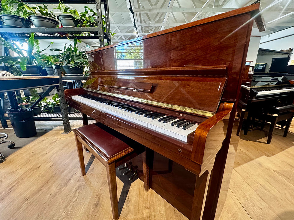 Thumbnail: Samick  SU118 (PW) Upright Piano.
