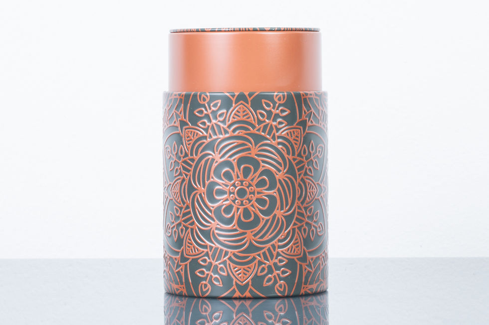 Miniatura: Charcoal Copper Mandala Tin