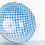 Miniatura: Blue Checkered Ceramic Bowl