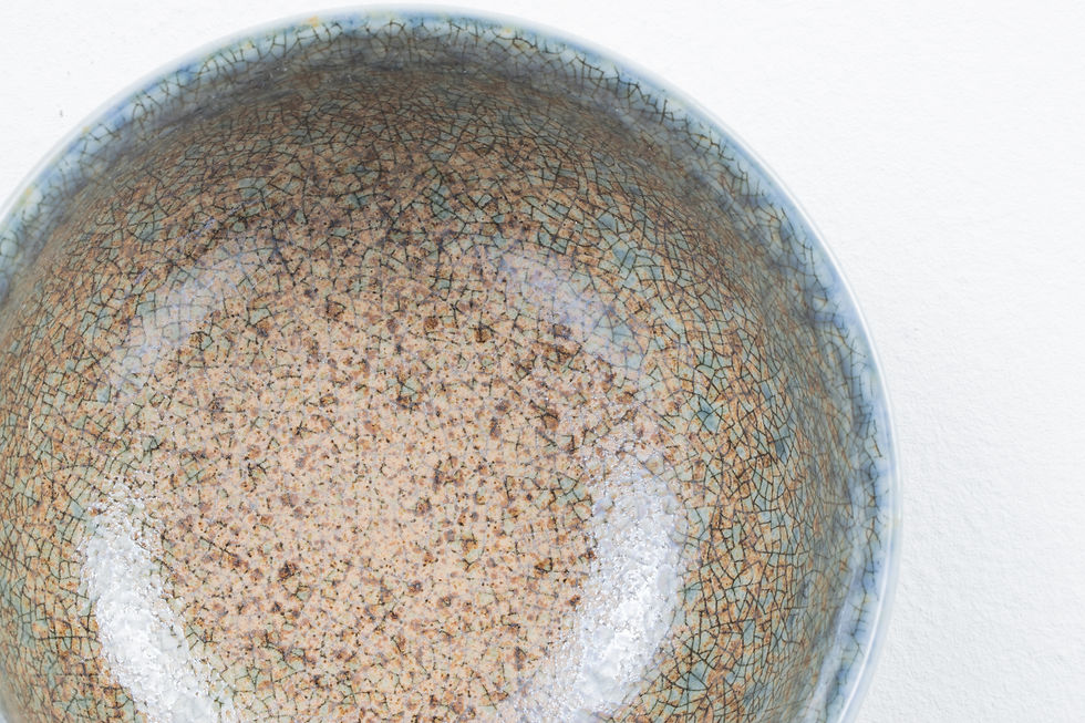 Miniatura: Crackle Patina Ceramic Bowl