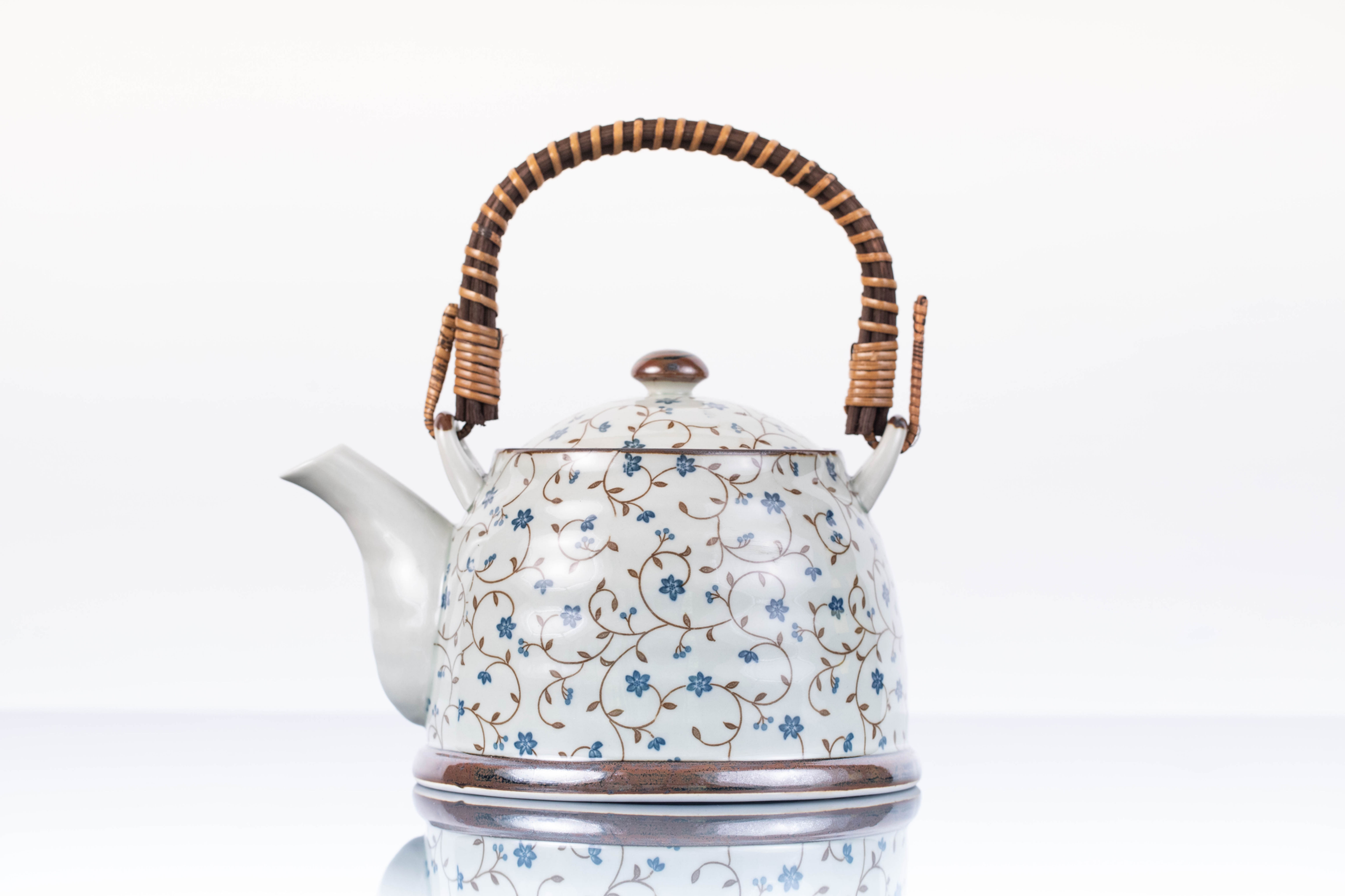 SET BLUE FLOWERS TEAPOT WITH FILTER L