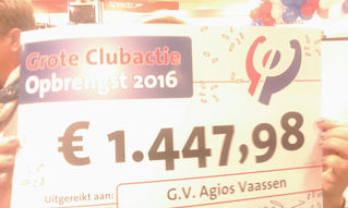 Mooi resultaat van de Grote Clubactie!