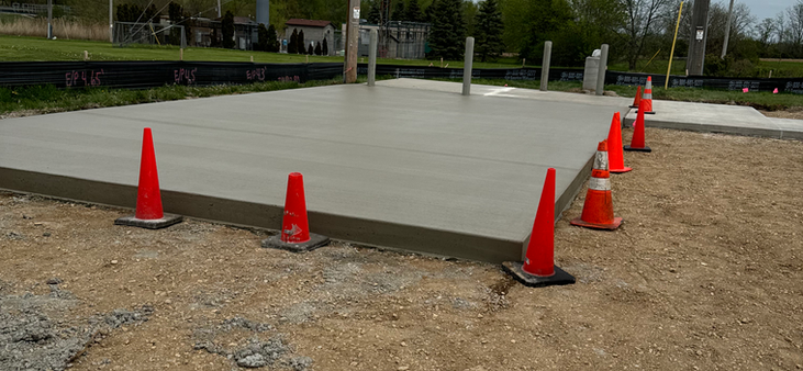 Kenosha commercial concrete slab