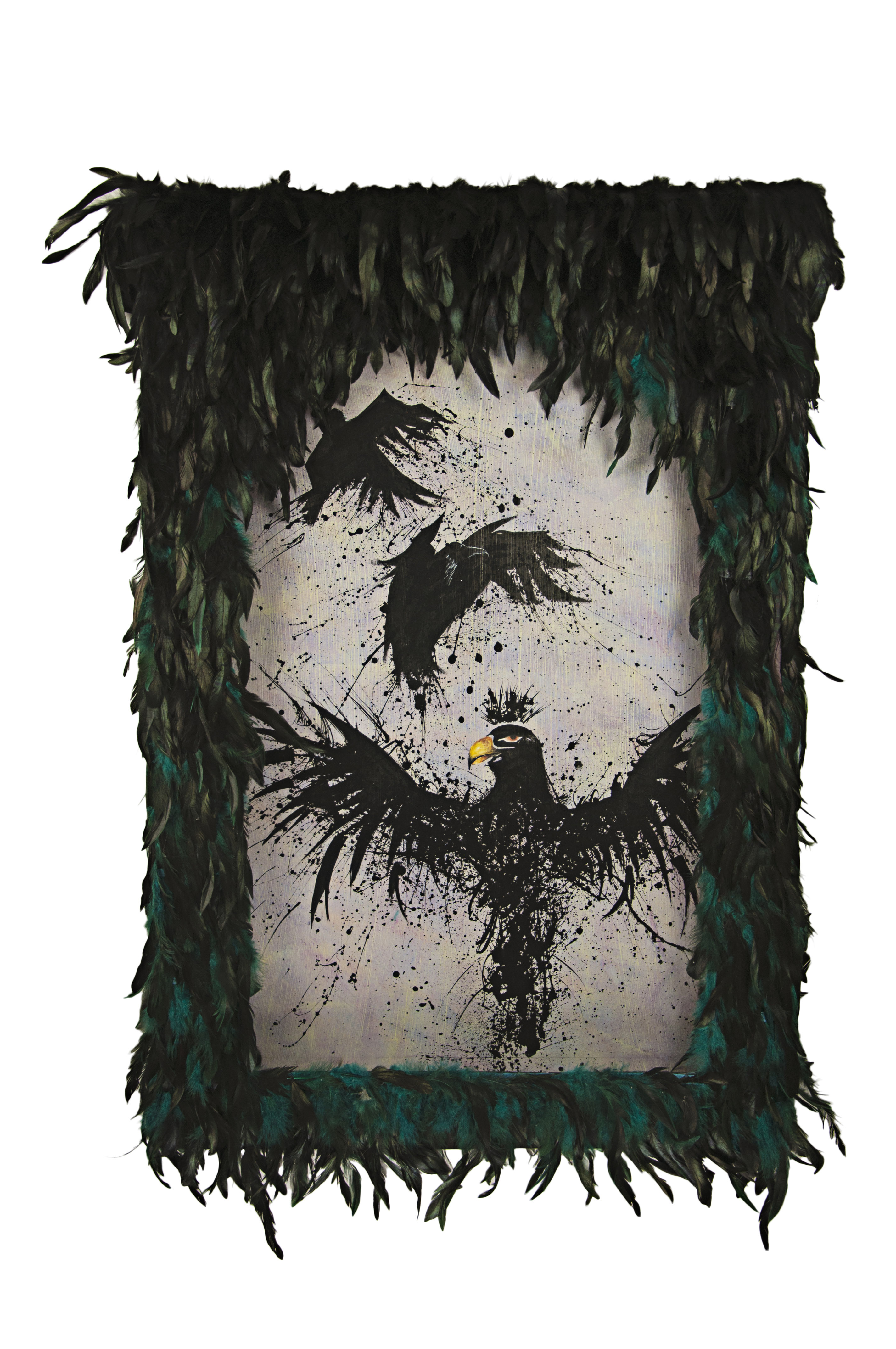 Bird Flu #2 120 x 80cm Mixed Media Assemblage