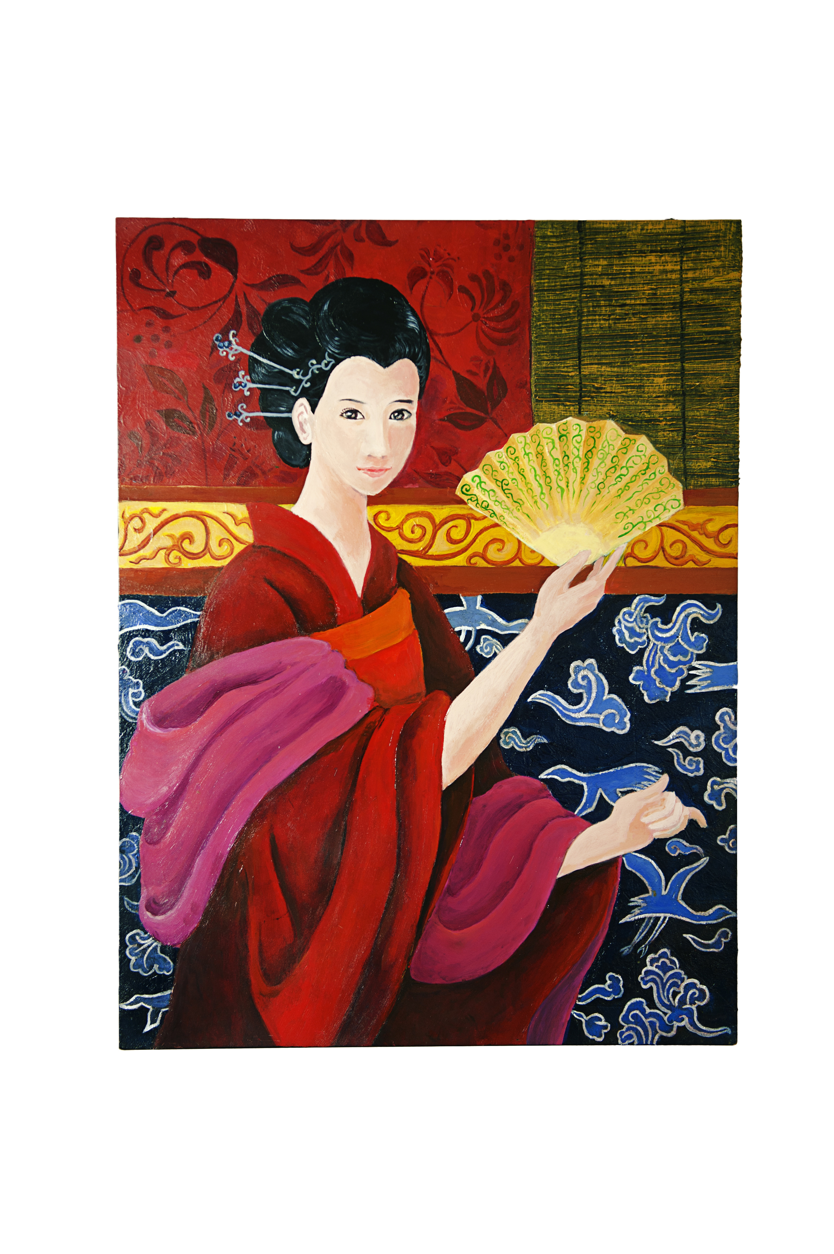 Chinoserie 80 x 60 cm Acrylic on Board