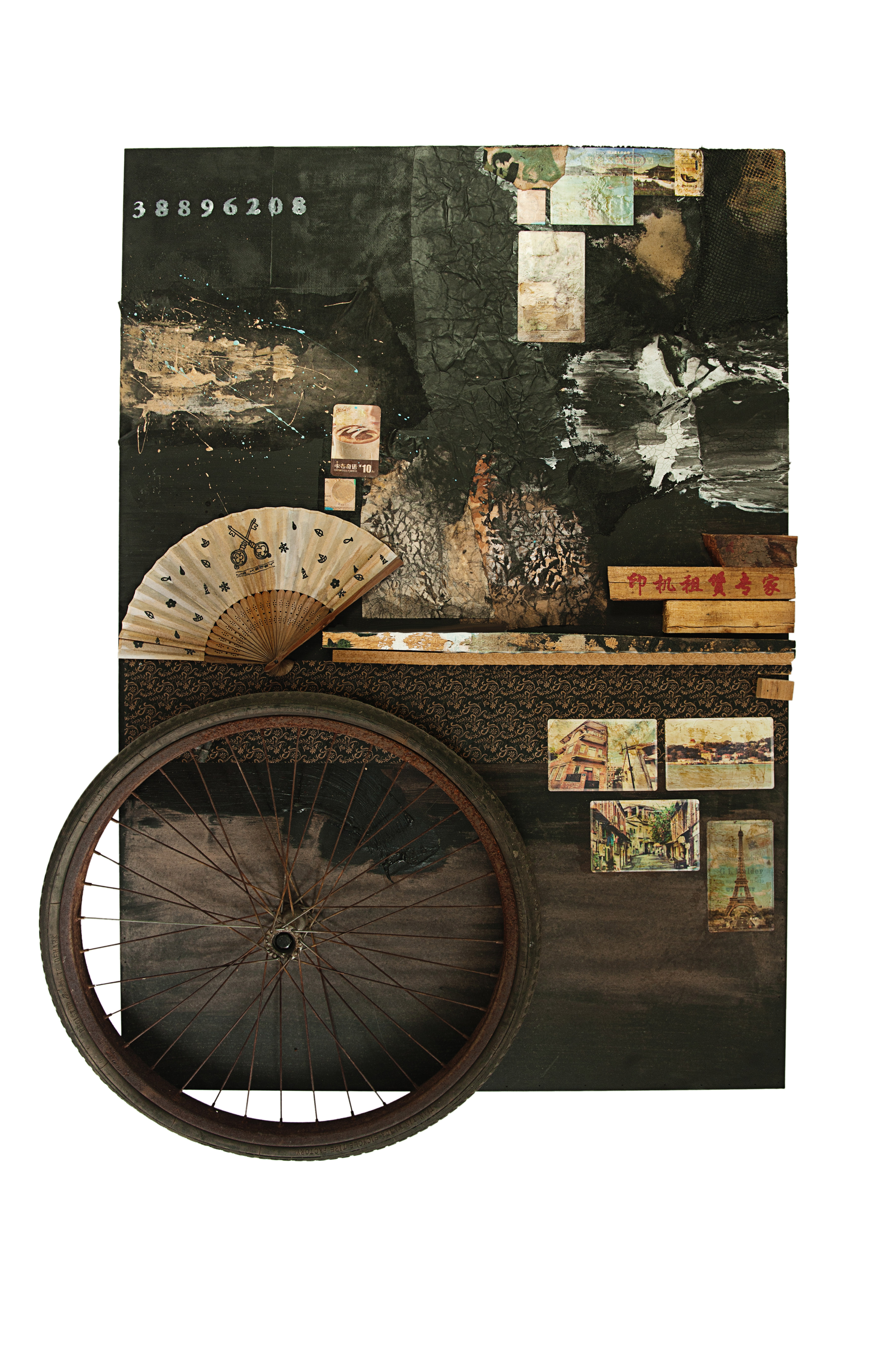 After Rauschenberg # 1 124 x 88 cm Mixed Media Construction