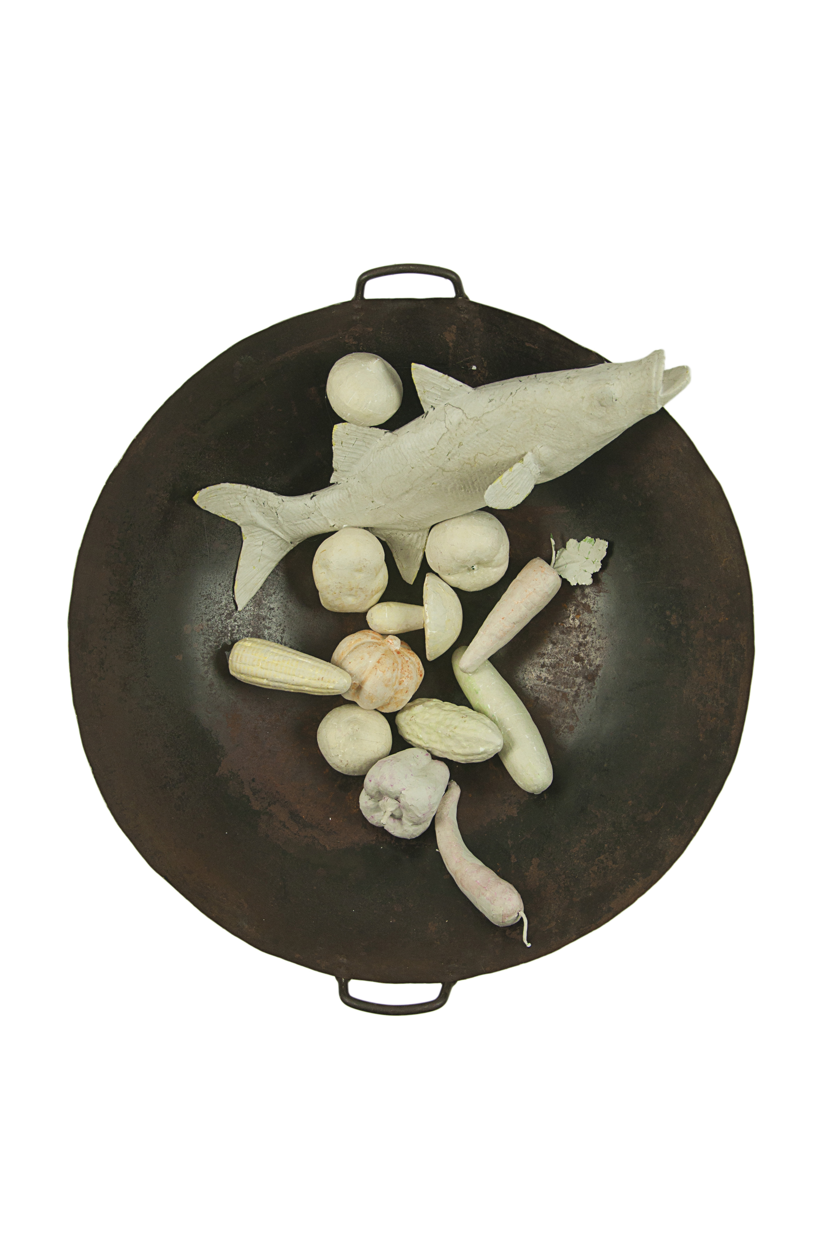 Wok 58 x 58cm Assemblage