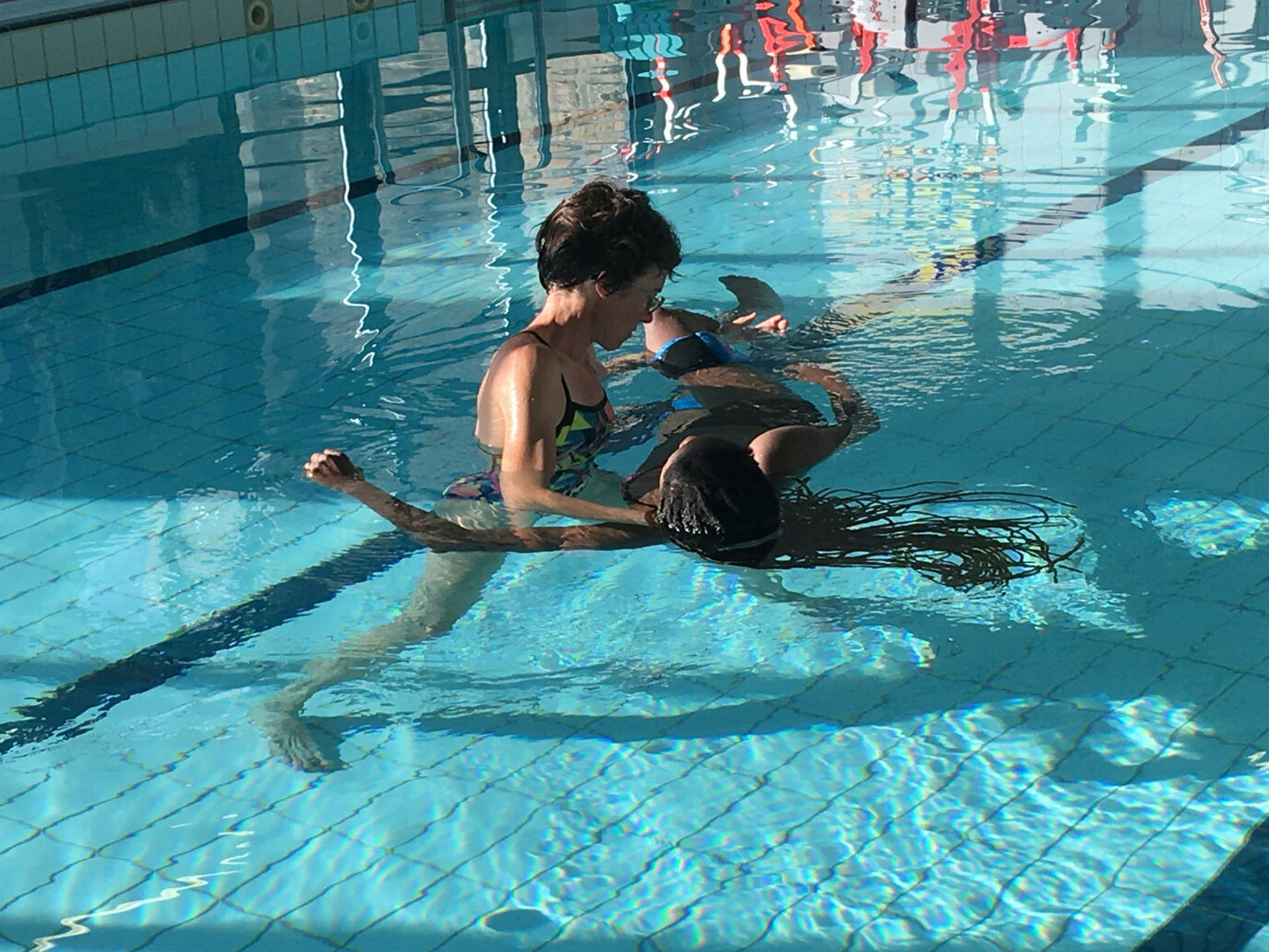Nathalie pratique le Watsu