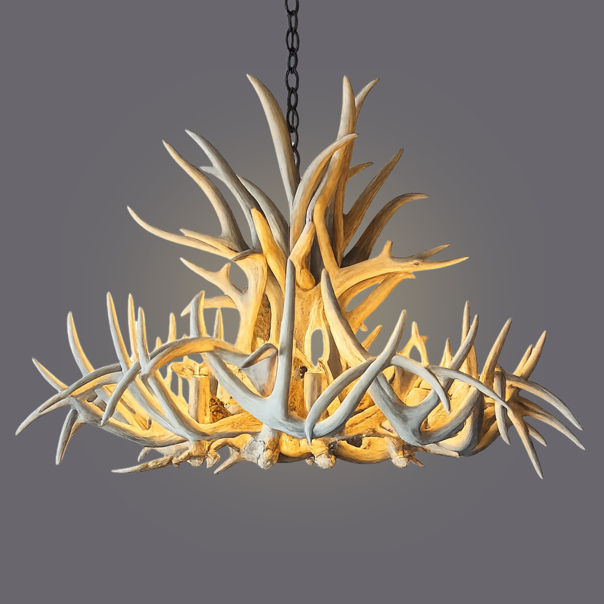 The Texas Star Deer Chandelier