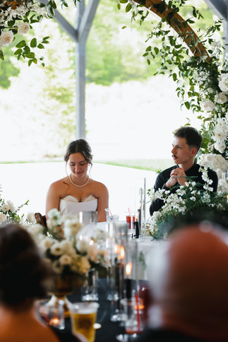 Black and white wedding reception | Union 12