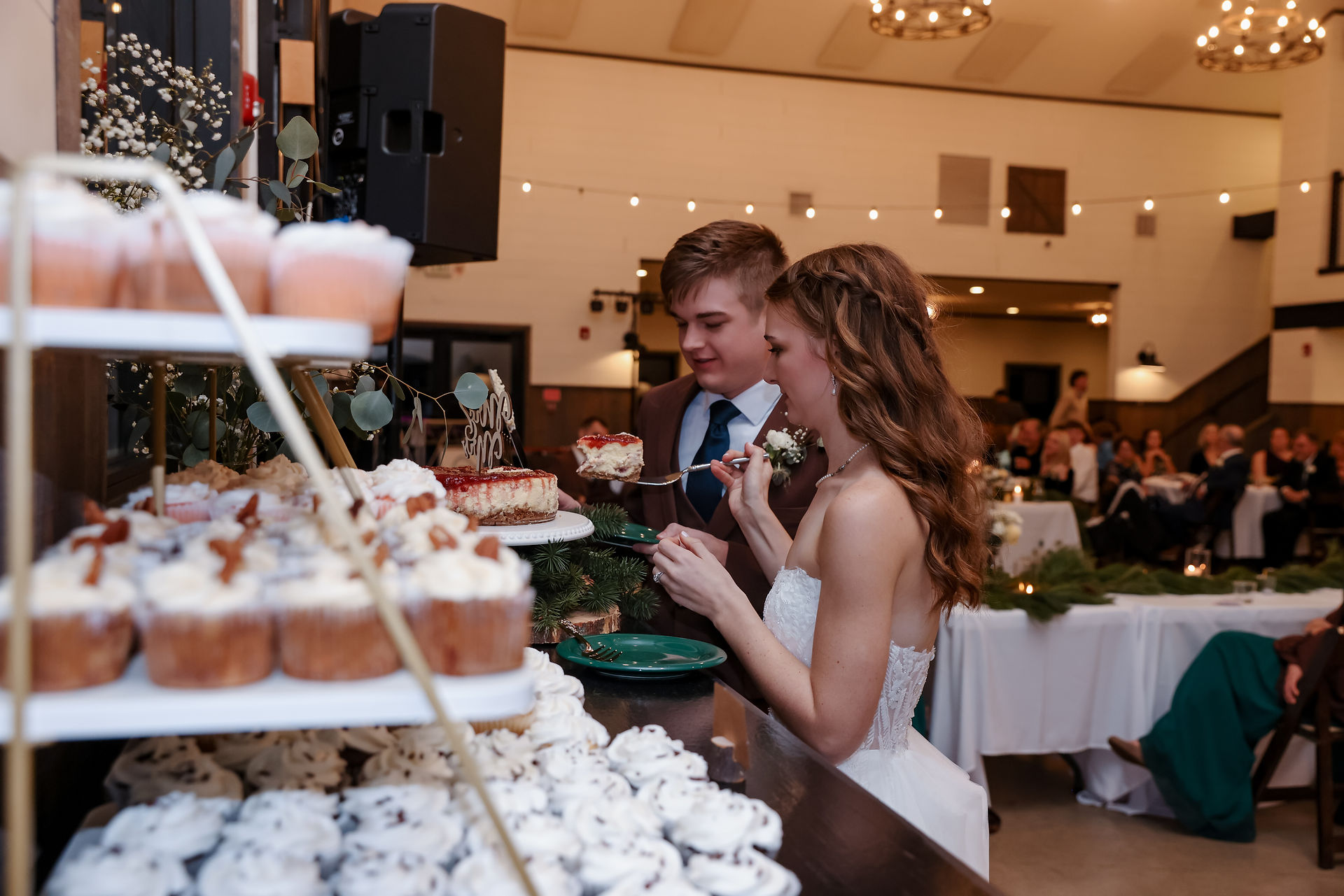 Cutting the cake