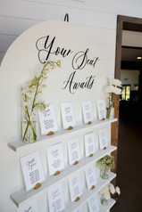 Black and white wedding details
