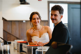 Black and white wedding reception | Union 12