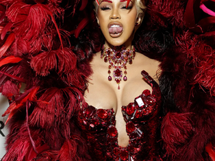 Cardi B at the opening of Musée des Arts Décoratifs in Paris. Stephane Feugere/WWD