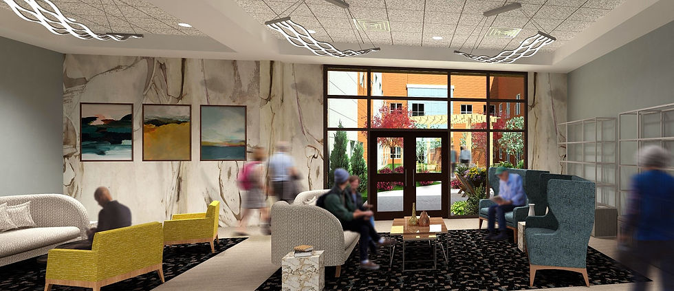 In New York state, a vacant part of the Irondequoit Mall has been transformed into a new, amenity-filled 157-residence senior housing community called Skyview Park