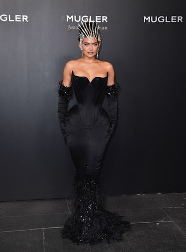 Kylie Jenner arrives to the opening of the Thierry Mugler: Couturissime exhibition