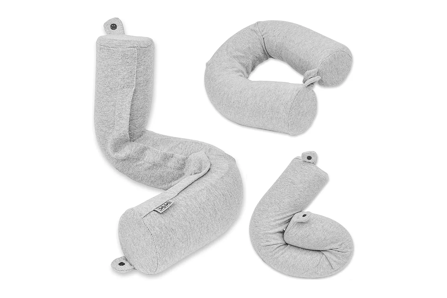Twist Memory Foam Travel Pillow for Neck, Chin, Lumbar and Leg Support