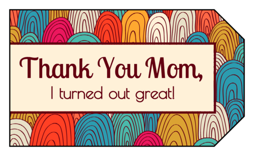Image result for to mom gift tag png