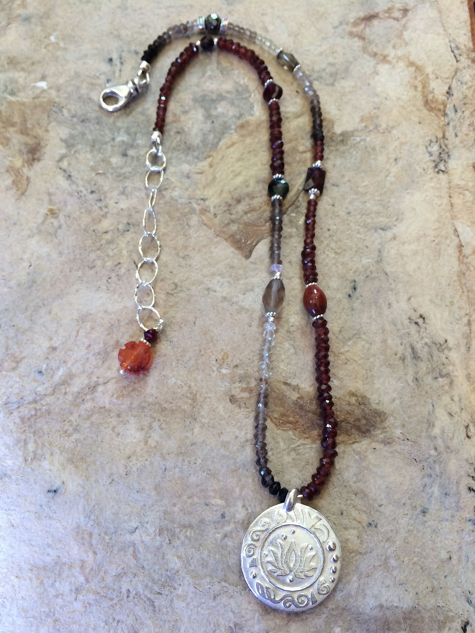 Thumbnail: Root Chakra Sterling Silver Necklace