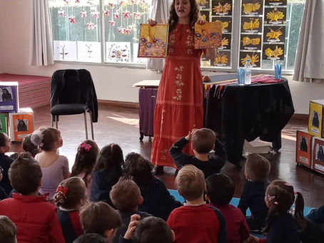agosto/2022 - Autora Presente na Unidade de Educação Infantil Duque de Caxias - Sapiranga/RS