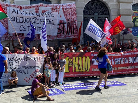 Ato classista, internacionalista e independente marca 1º de maio no Rio de Janeiro 