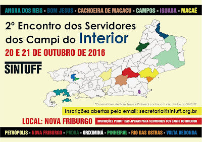 2º Encontro do Interior - dias 20 e 21/10