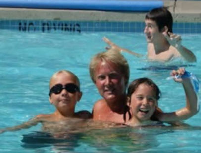 Tristan with father and family
