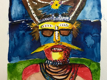 Huli Wigman with Raybands, Papua 2017